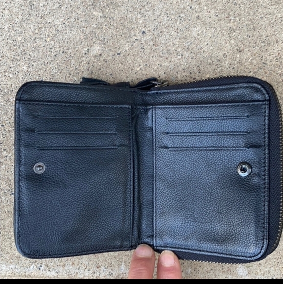 Zip wallet like new Juicy Couture Grey Black Blue Charms Tassle Y2k - Picture 2 of 6